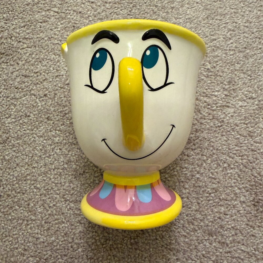 EUC Disney Beauty and the Beast Chip Teacup Ceramic Coffee Mug 20oz
